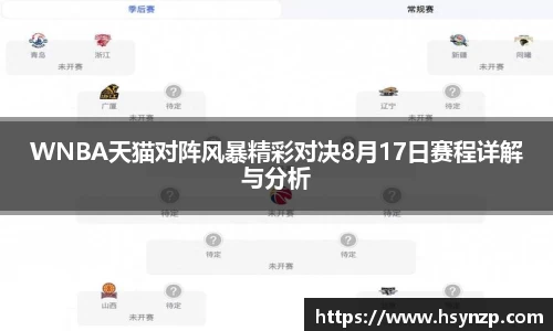 WNBA天猫对阵风暴精彩对决8月17日赛程详解与分析